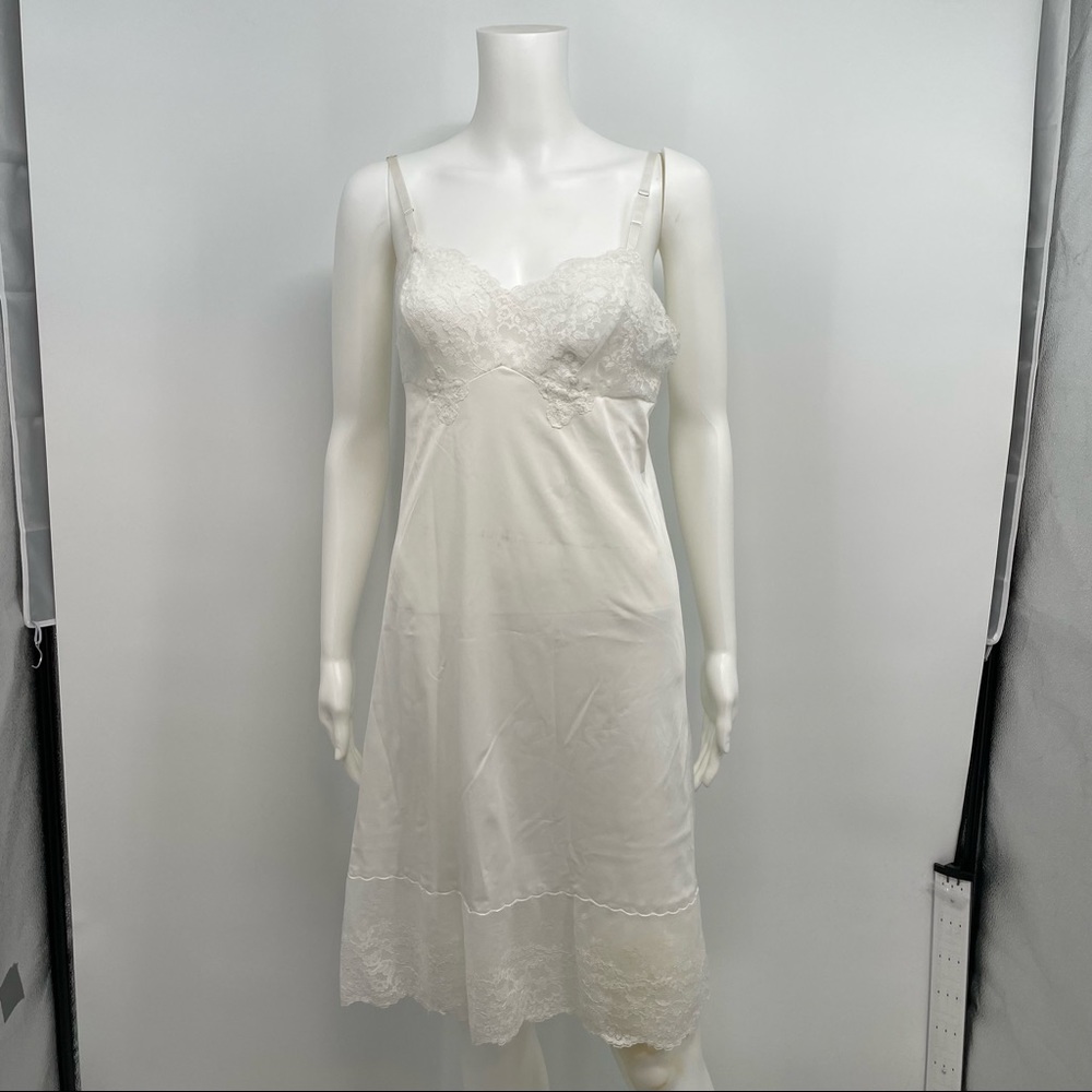 Van Raalte Women’s Vtg 34 Nightgown Sexy Lingerie Off White